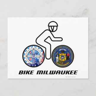 Cartão Postal Bike Milwaukee