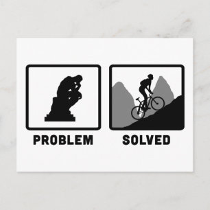 Cartão Postal Biking da montanha