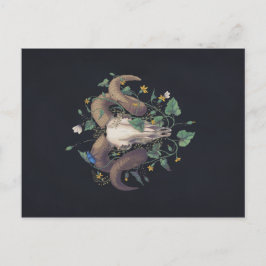 Cartão Postal Bildserie Leben Und Tod: Schafschädel