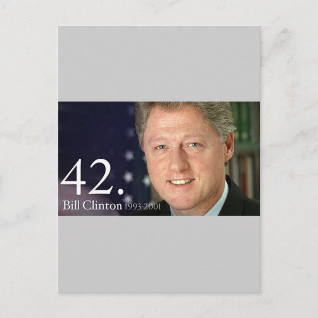 Cartão Postal Bill Clinton (Frente)