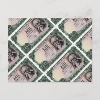 Cartão Postal Billete 1.000 Ptas.