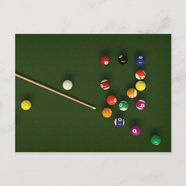 Cartão postal Billiard (Frente)