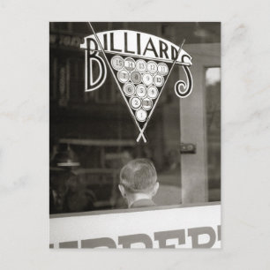 Cartão Postal Billiards Hall, 1938