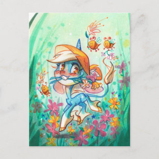 Cartão Postal Billie e as abelhas