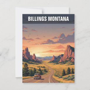 Cartão Postal Billings Montana Viagem