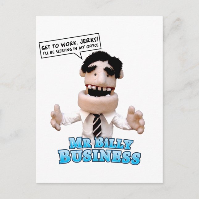 Cartão Postal Billy Business (Frente)