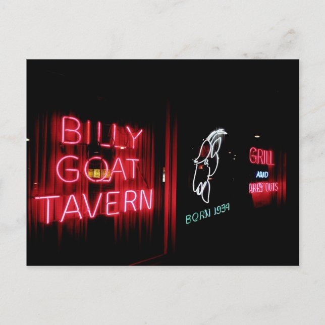 Cartão Postal Billy Goat Tavern, Chicago (Frente)