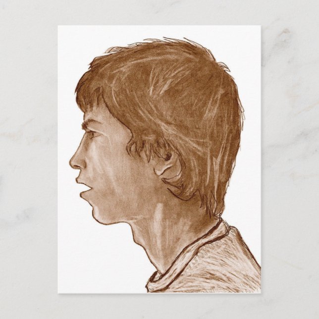 Cartão Postal Billy... Retrato do perfil 2004 (Frente)