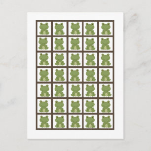 Cartão Postal Bingo Card Markers Laguna Beach Turtle Sapo