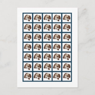 Cartão Postal Bingo Card Markers Lil League Puppy Dog Sports