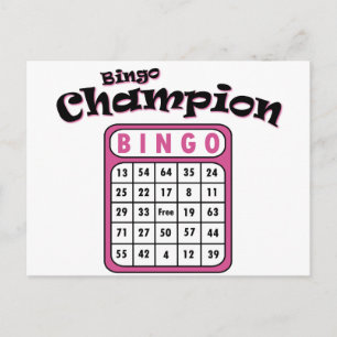 Cartão Postal Bingo Champion