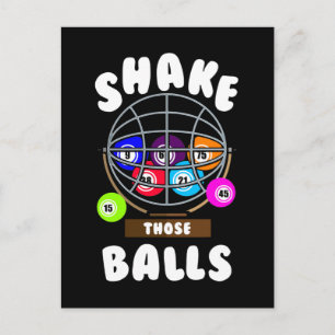 Cartão Postal Bingo Engraçado Piada de Jogo Bingo