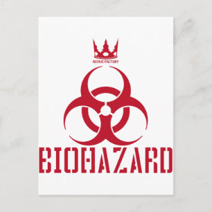 Cartão Postal BIOHAZARD(vermelho)