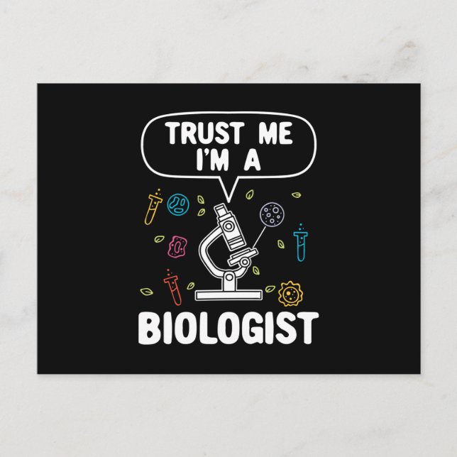 Cartão Postal Biologia Biologista Gift (Frente)