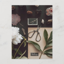 Cartão Postal Biology science Flat Lay Academia