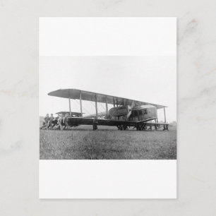 Cartão Postal Biplane Airliner, 1919