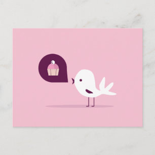 Cartão Postal Bird Muffin