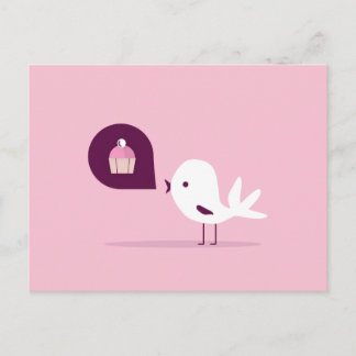 Cartão Postal Bird Muffin
