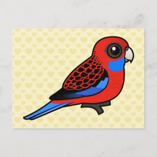 Cartão Postal Birdorable Crimson Rosella