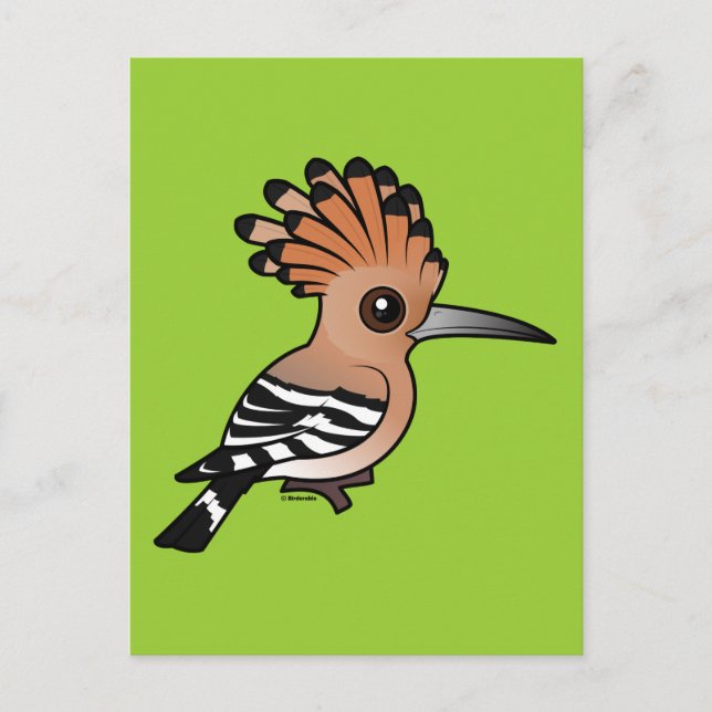 Cartão Postal Birdorable Hoopoe (Frente)