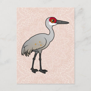 Cartão Postal Birdorable Sandhill Crane
