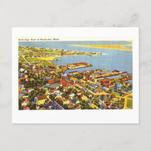Cartão Postal Bird's-Eye View of Nantucket, Massachusetts
