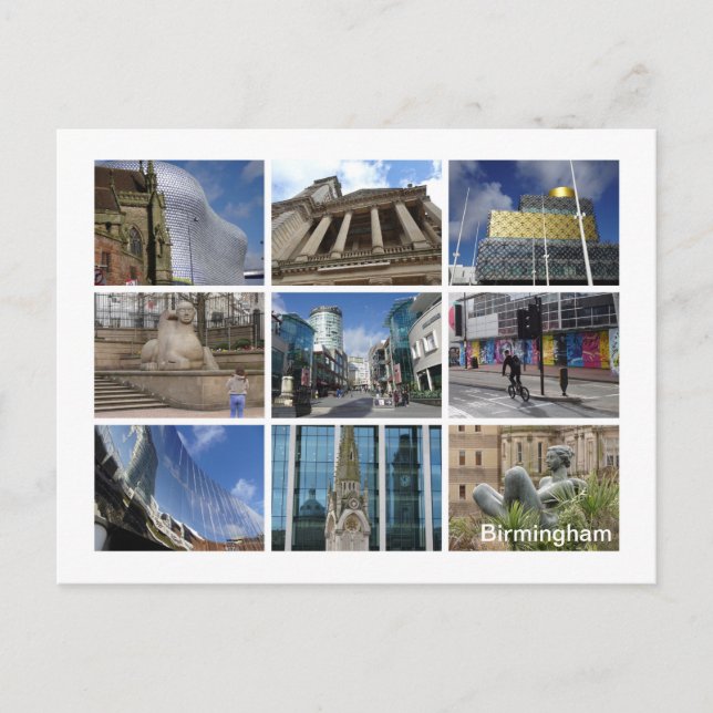 Cartão Postal Birmingham (Frente)