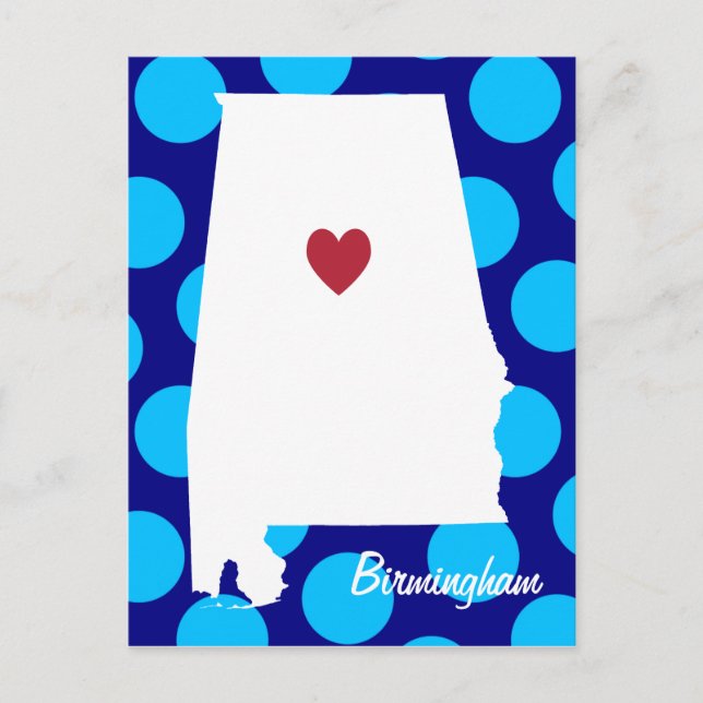 Cartão postal Birmingham Alabama (Frente)