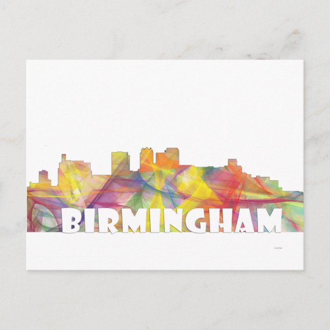 CARTÃO POSTAL BIRMINGHAM ALABAMA SKYLINE MCLR2 (Frente)