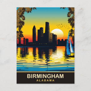 Cartão Postal Birmingham Alabama, Viagem