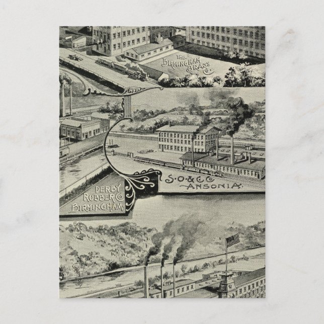 Cartão Postal Birmingham Brass Co (Frente)