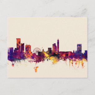 Cartão Postal Birmingham England Skyline