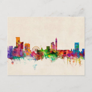 Cartão Postal Birmingham England Skyline Cityscape