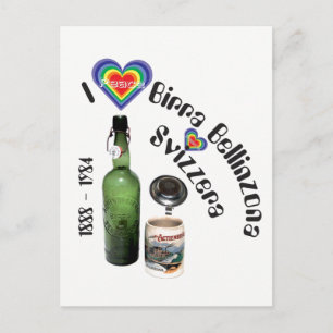 Cartão Postal Birra Bellinzona Svizzera Postkarte
