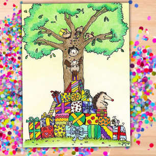 Cartão Postal BIRTHDAY APRESENTA cartão-postal de Nicole Janes