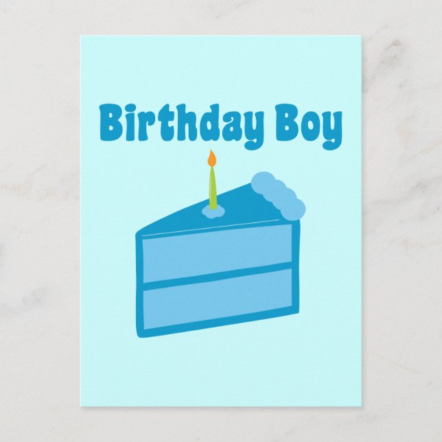 Cartão Postal Birthday Boy (Frente)