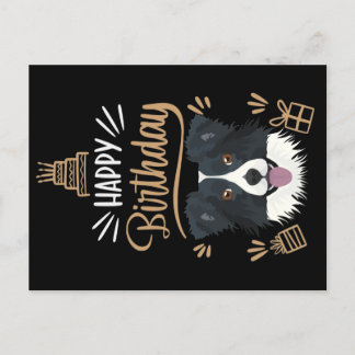 Cartão Postal Birthday Gift Border Collie