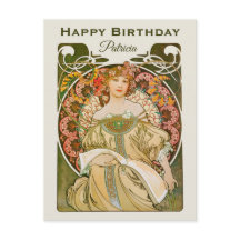 Birthday Mucha Reverie DaydreArt Nouveau CC1031