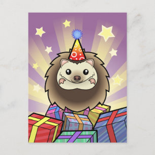 Cartão Postal Birthday Pygmy Hedgehog