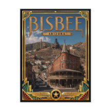 Bisbee Arizona Arte Deco Vintage Idade Dourada