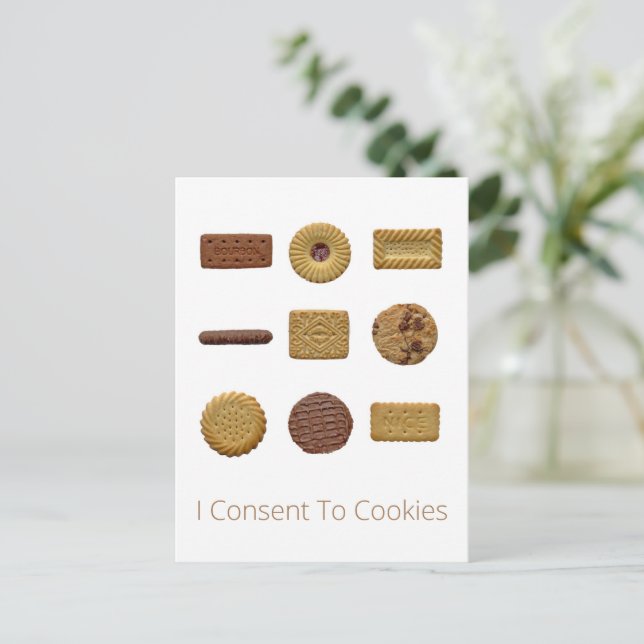 Cartão Postal Biscoito (Em pé/Frente)