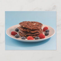 Biscoitos de Chocolate com Frutas Foto de Comida