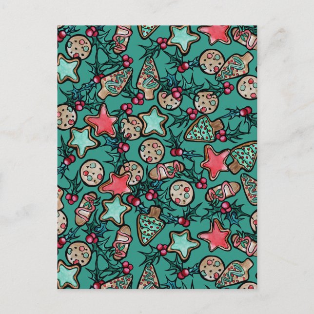 Cartão Postal Biscoitos de Natal (Frente)