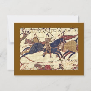 Cartão Postal Bishop Odo convocando o exército de Duke William