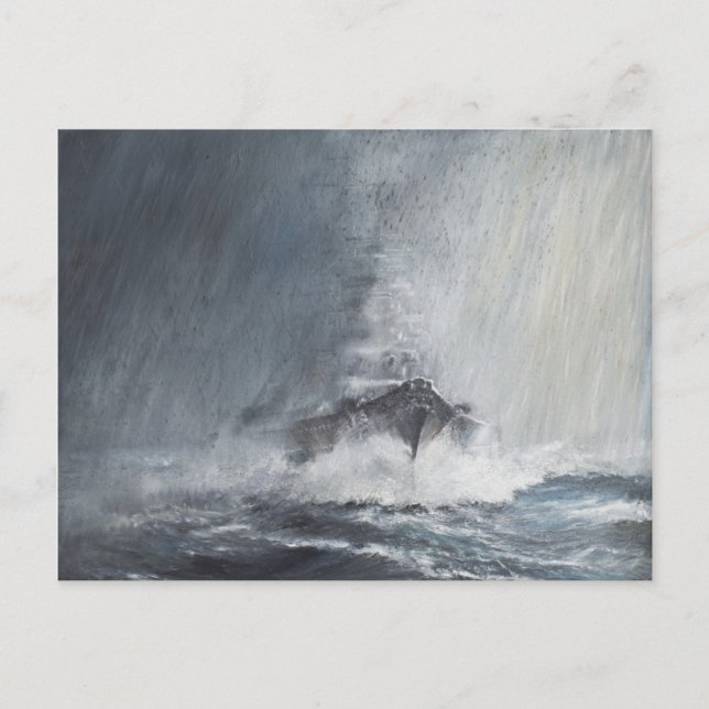 Cartão Postal Bismarck através das cortinas do trenó (Frente)