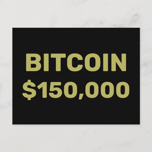 Cartão Postal Bitcoin 150000 Celebration (Frente)