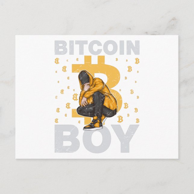 Cartão Postal Bitmoney Boy (Frente)