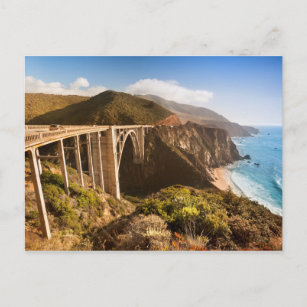 Cartão Postal Bixby Bridge, Big Sur, Califórnia, EUA