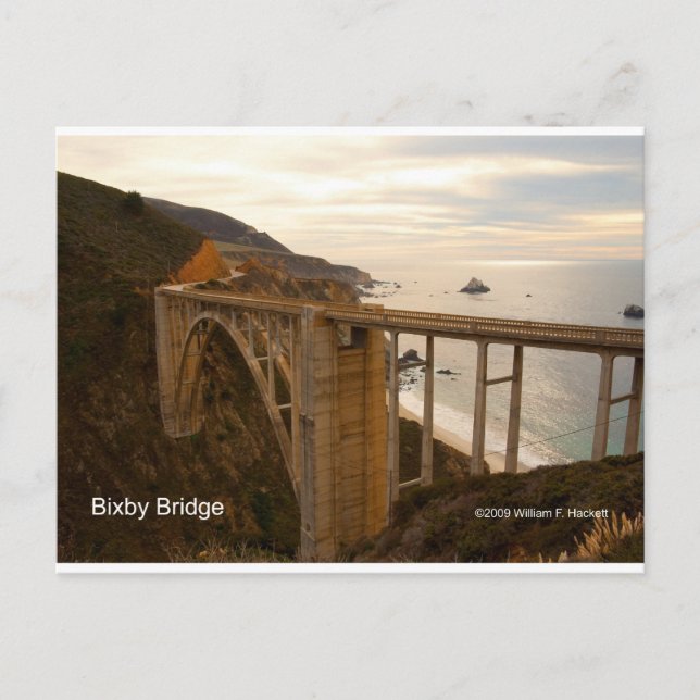 Cartão Postal Bixby Bridge Big Sur California Products (Frente)