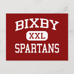 Cartão Postal Bixby - Espartanos - Escola do Meio - Bixby Oklaho
